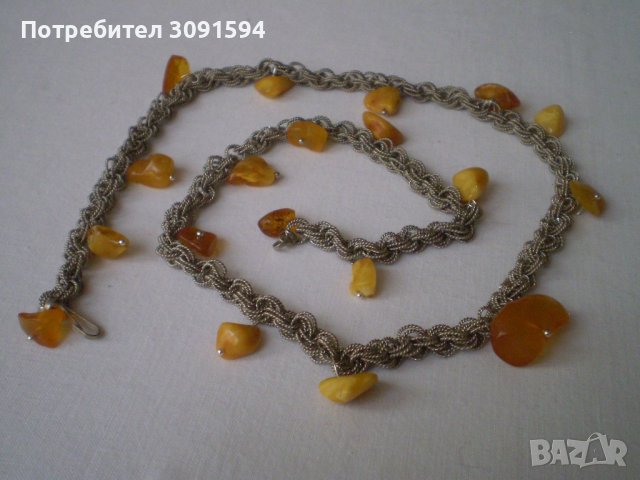 Винтидж  Дамско колие от естествен кехлибар, снимка 11 - Антикварни и старинни предмети - 40352341