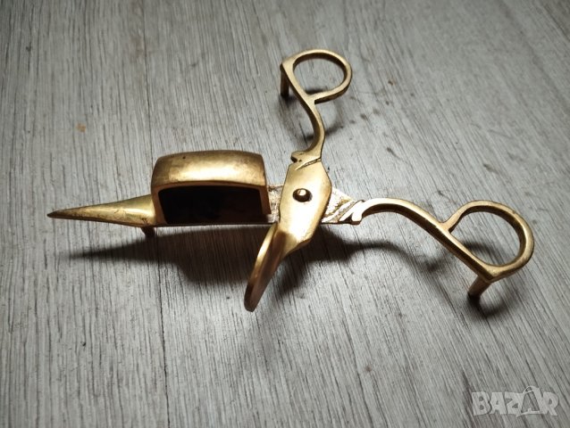 месингов гасител за свещи, снимка 2 - Антикварни и старинни предмети - 43104099