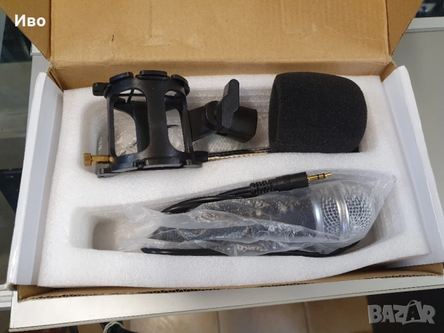 Професионален микрофон със стойка / Professional Microphone Пълен комплект., снимка 2 - Микрофони - 52010510