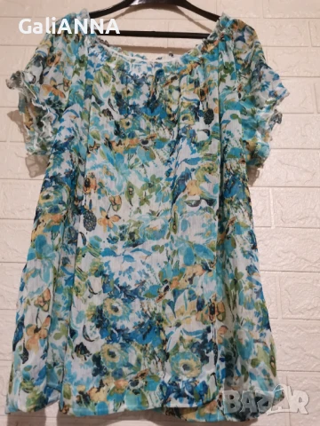 СТРАХОТНА СВЕЖА ТУНИКА 3XL, снимка 3 - Туники - 51317851