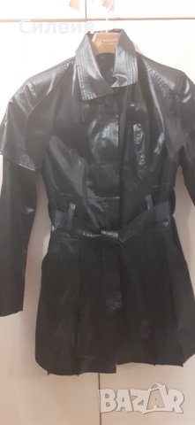 Чисто нов дамски черен шлифер 42 размер, снимка 3 - Костюми - 39484615