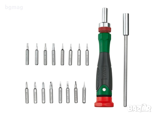 PARKSIDE комплект отвертка и битове за финна механика-18 части, снимка 2 - Отвертки - 52340128