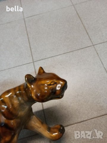 Рядка  чешка винтидж порцеланова пантера.1970 год,маркировка в долния край.Цена 90 лв, снимка 8 - Други ценни предмети - 40695849