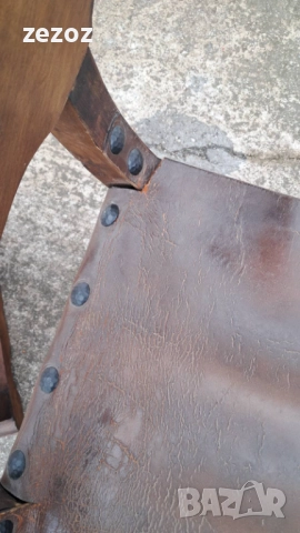 Антикварни кресла масив и кожа, снимка 6 - Дивани и мека мебел - 51846976