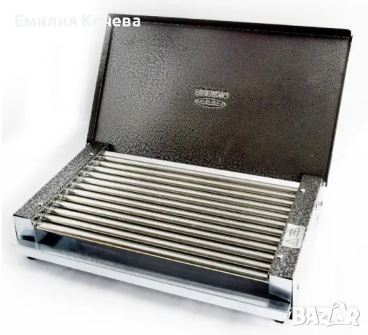 Електрическа скара 1600W, неръждаеми тръби и капак