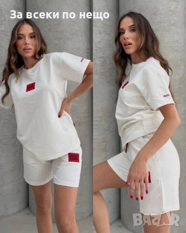 Hugo Boss Дамски Летен Спортен Комплект🔝Дамски Спортен Екип Хуго Бос - 5 Цвята Код A708, снимка 4 - Комплекти - 50932932