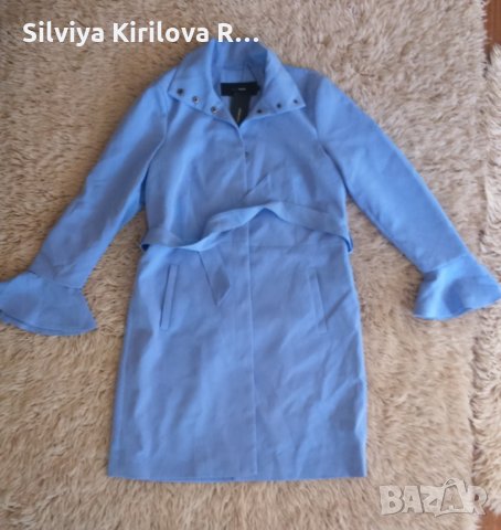 млечно лилаво тънко палто, снимка 2 - Палта, манта - 28140583