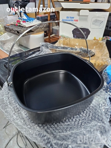 Комплект аксесоари за фритюрник с горещ въздух, подходящ за всички марки, , снимка 4 - Съдове за готвене - 53261528