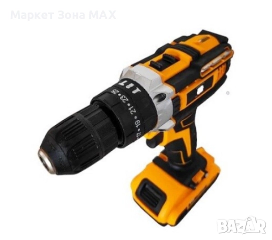 Ударна машина за пробиване и завинтване, 2 батерии 24 V, зарядно устройство, включени 30 аксесоара, снимка 3 - Винтоверти - 52872125