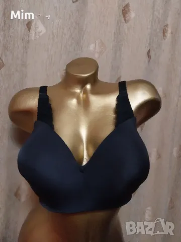 Triumph 75 G Черен изчистен сутиен , снимка 3 - Бельо - 49174692