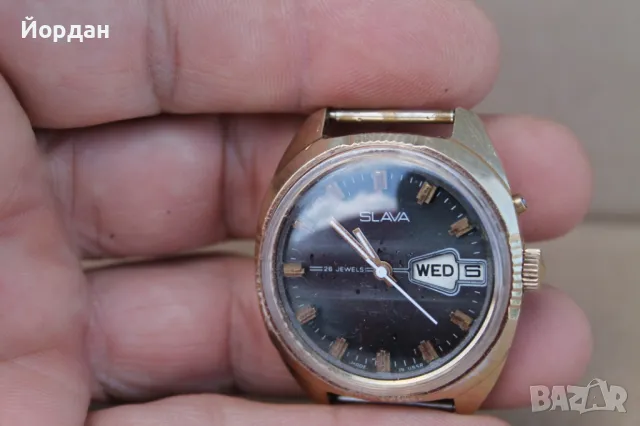 СССР мъжки часовник ''Слава'' /26 камъка/, снимка 3 - Мъжки - 50291024