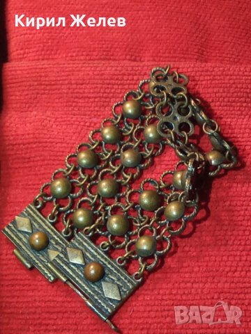 19 ВЕК ВЪЗРОЖДЕНСКА БРОНЗОВА ЕТНОГРАФСКА ГРИВНА РЪЧНА МАЙСТОРСКА СТАРА ИЗРАБОТКА НАКИТ УНИКАТ 27123