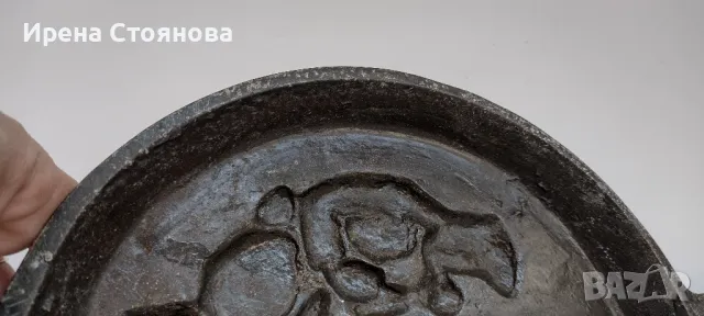 Винтидж, декоративен тиган с медно покритие., снимка 10 - Антикварни и старинни предмети - 48176532