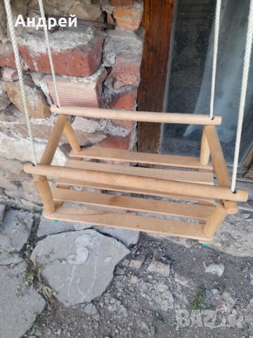 Стара детска дървена люлка, снимка 2 - Антикварни и старинни предмети - 33322349