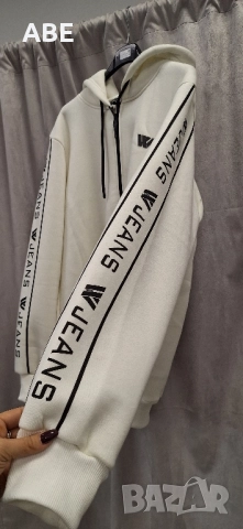 Ватиран мъжки суетшърт, снимка 2 - Спортни дрехи, екипи - 51935762