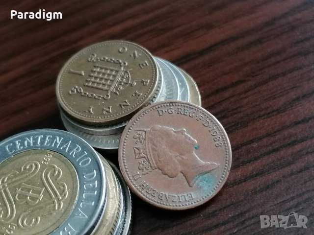 Монета - Великобритания - 1 пени | 1988г., снимка 2 - Нумизматика и бонистика - 35104823