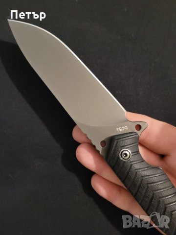 Ловен тактически нож острие DC53 G10 full tang , снимка 8 - Ножове - 35101561