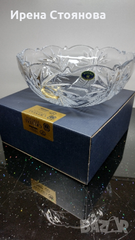 Купа подходяща за бонбони, плодове или каквото решите вие. Bohemia кристалин