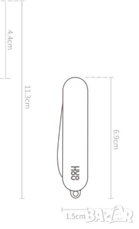 Оригинално джобно ножче за ключодър Xiaomi HY8 за разопаковане, дялкане и рязане на балатум с линеал, снимка 11 - Ножове - 38600775