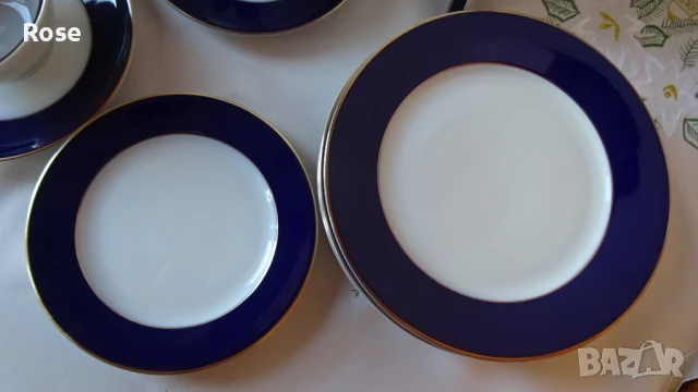 Винтидж порцелан Rosenthal Classic Rose Cobalt Blue 1974-1982, снимка 8 - Сервизи - 51416830