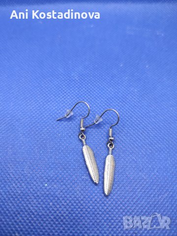 Обеци стомана със сърце розов кварц, снимка 15 - Обеци - 23266348