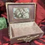 Ръчно декорирана кутия за бижута ръчна изработка, снимка 3
