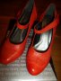  Дамски обувки от естествена кожа с каишка на висок ток , снимка 1