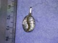 СРЕБЪРЕН АРТ ПЕНДАНТ МЕДАЛЬОН СРЕБРО 925 във ФОРМАТА на КАФЕЕНО ЗЪРНО ХУДОЖЕСТВЕНА ИЗРАБОТКА 28462, снимка 12