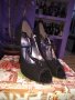 Велурени елегантни обувки, снимка 1 - Дамски елегантни обувки - 35493390