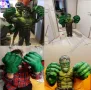 Детски костюм на Хълк с мускули, маска и Голяма Ръкавица Hulk костюм
, снимка 2