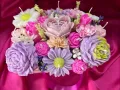 Ръчно изработени букети от соеви свещи, снимка 3