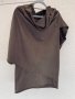 Асиметрична дизайнерска блуза цвят кафе  Италия, снимка 8