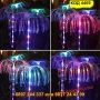 Цветна соларна лампа с RGB подсветка –  Медуза - КОД 4469, снимка 7