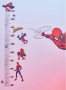 Спайдърмен SpiderMan метър за стена и мебел детска стая лепенка стикер самозалепващ, снимка 1