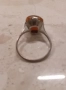 Стар руски сребърен пръстен с кехлибар, снимка 6