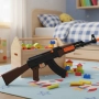 Играчка автомат AK-47 Калашников – 63 см, с меки патрони и мишени, снимка 7