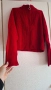 червена блуза с цип, снимка 2
