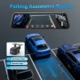WeBeqer Dashcam, даш камера в  огледало с 10" сензорен екран, 64GB карта, 4K+1080P, 170 градуса..., снимка 5
