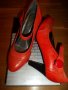 Бъди в крак с модата с  обувки на , изработени от естествена кожа в актуален червен цвят, снимка 2