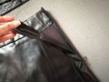 Дамска къса кожена пола с висока талия и колан р-р S, снимка 11