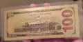 Лот от 5 бр. 100 долара - позлатени ,сувенирни,пластични, релефни банкноти в банкнотни PVC опаковки., снимка 12