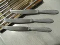 № 7805 стар комплект прибори   - ножчета - 12 броя   - с кутия   - метални   - печат / маркировка , снимка 3