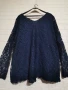 ДАНТЕЛЕНА ТУНИКА ТЪМНО СИНЬО 2XL-3XL, снимка 1