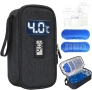 Чанта за охлаждане на кърма, дисплей за температура в реално време, 2 пакета лед, черна, снимка 1