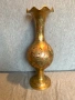 стара  гравирана месингова ваза, снимка 2