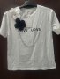 Дамска тениска с цветя, снимка 1 - Тениски - 40423127
