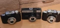 сет три стари фотопарата Смена СССР + един калъф , снимка 1