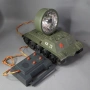Стара Руска пластмасова играчка модел танк с прожектор, снимка 1