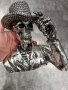 статуетка череп каубой , снимка 1