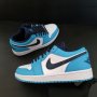 Нови Оригинални Маратонки Nike Air Jordan 1 Low unc Обувки Размер 42 и 43 номер сини бели черни blue, снимка 3
